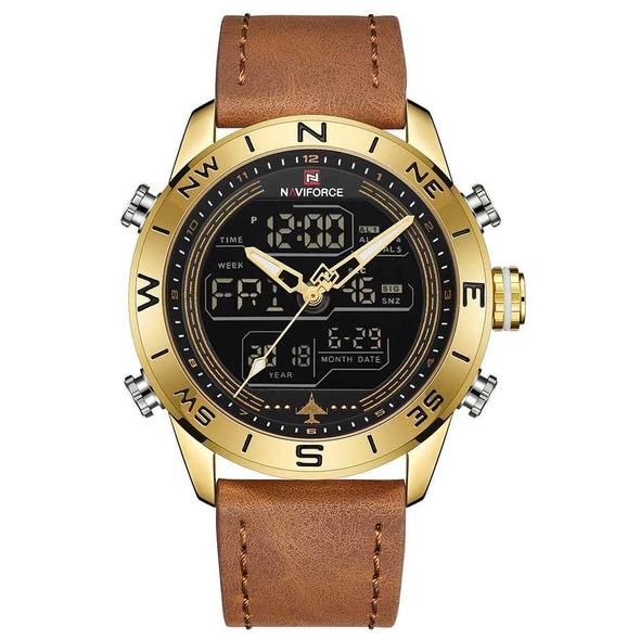 NAVIFORCE 9144 Fashion Gold Sport Watche