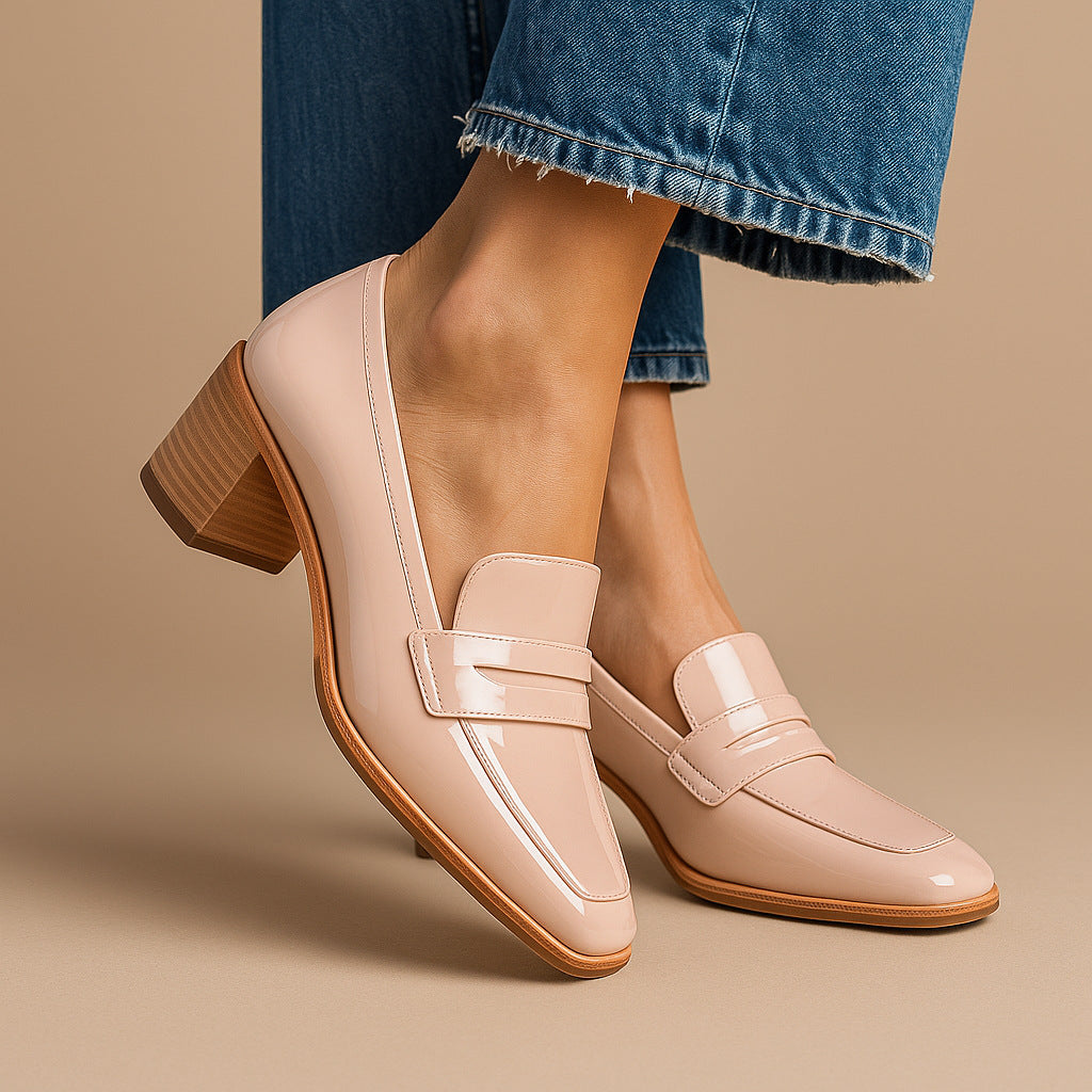 Square Toe Slip-ons