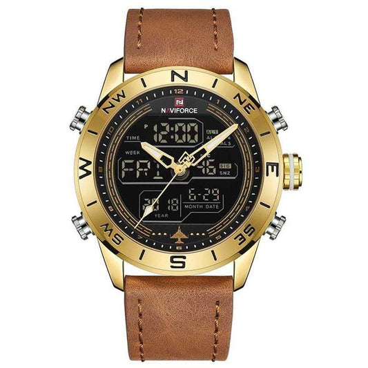 NAVIFORCE 9144 Fashion Gold Sport Watche