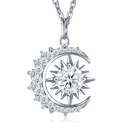 Minimalist Moissanite Jewelry Pendant Necklace