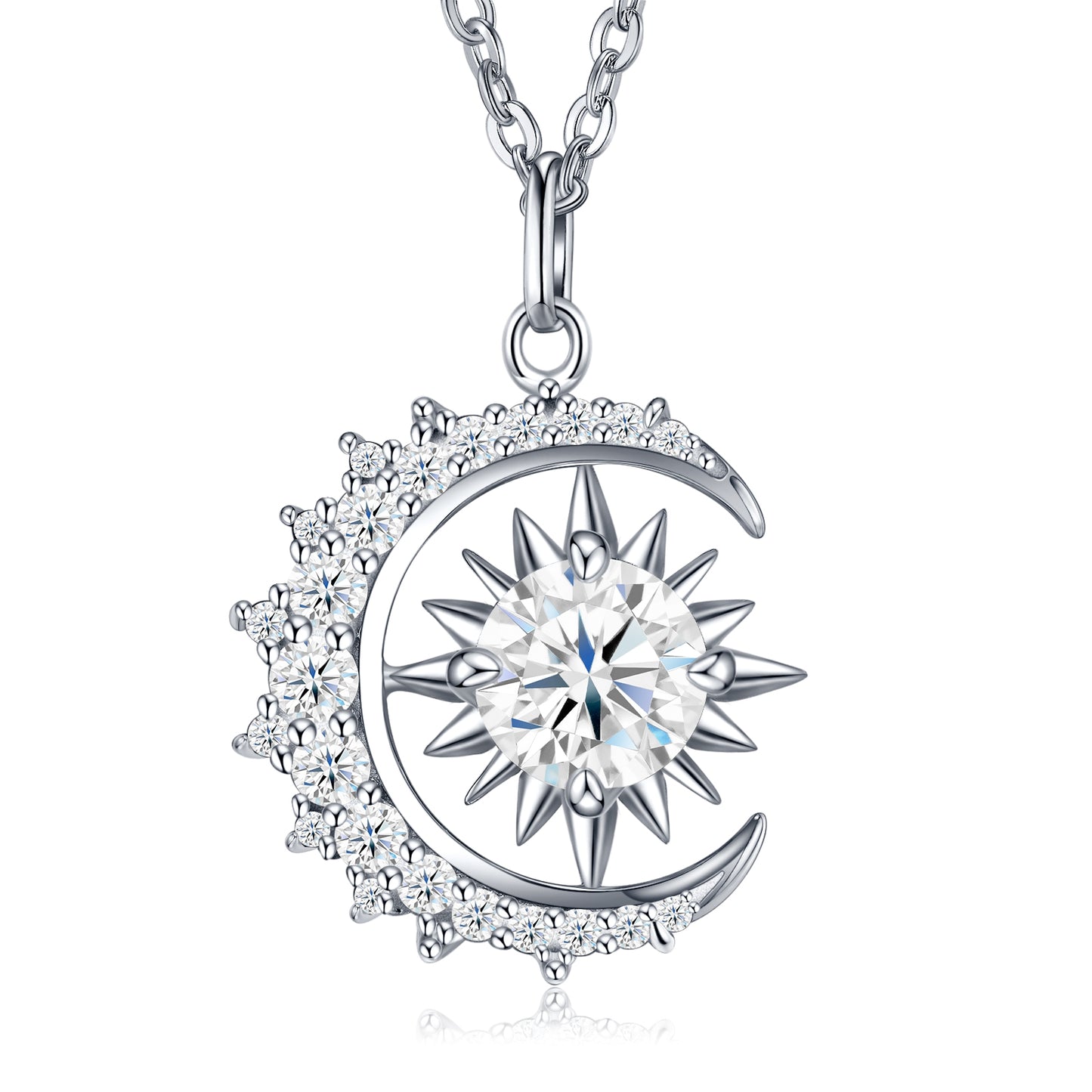 Minimalist Moissanite Jewelry Pendant Necklace