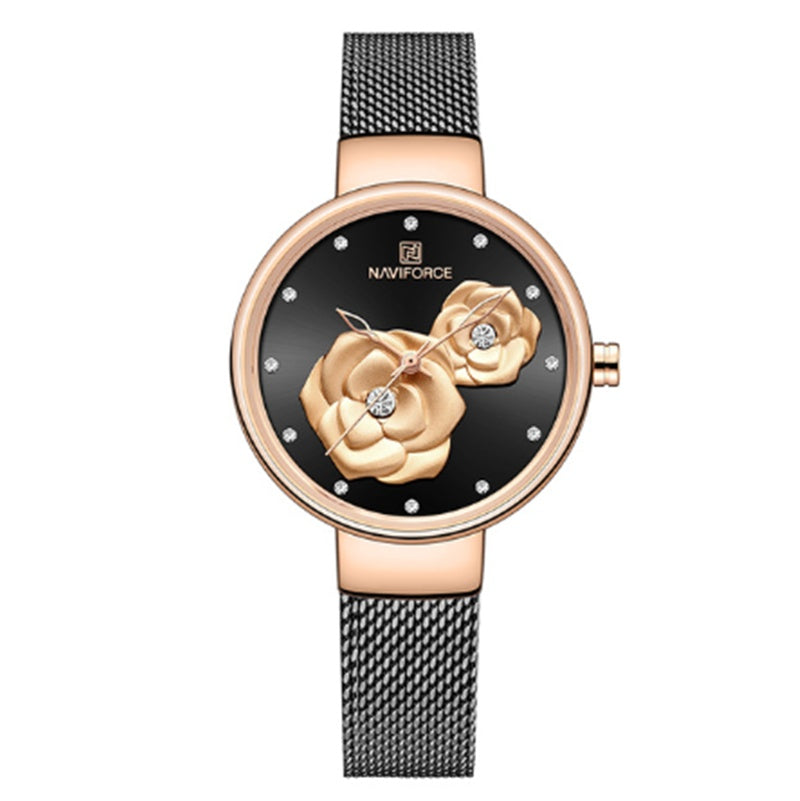 Casual Ladies Waterproof Quartz Watch