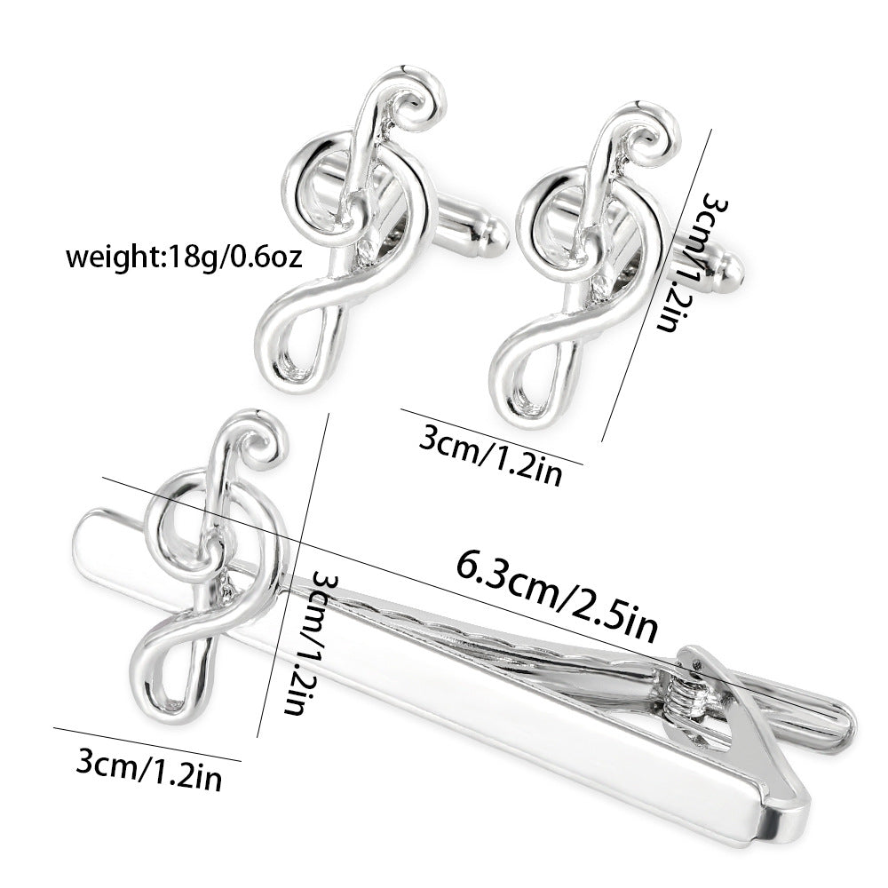 Men's Note Tie Clip