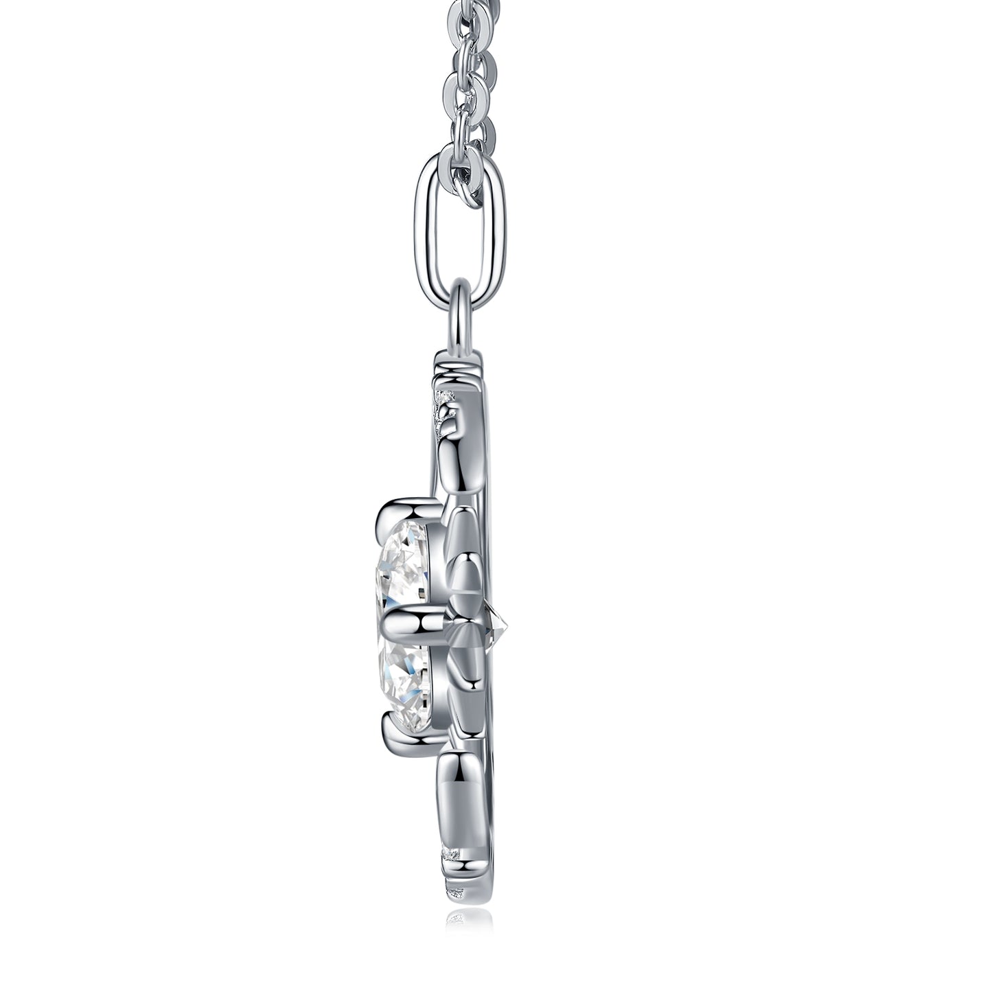 Minimalist Moissanite Jewelry Pendant Necklace