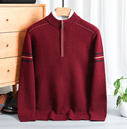 Men's Half-Turtleneck Wool Sweater