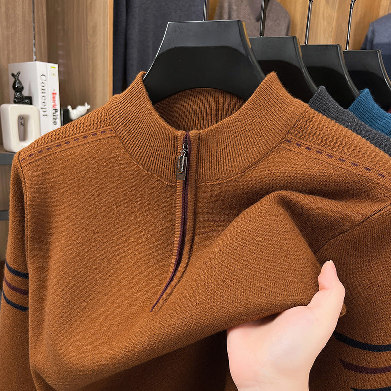 Men's Half-Turtleneck Wool Sweater
