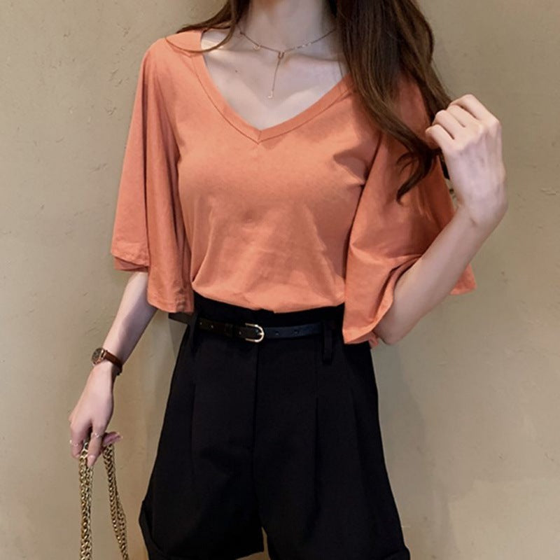 Women's Short-sleeve T-shirt Top
