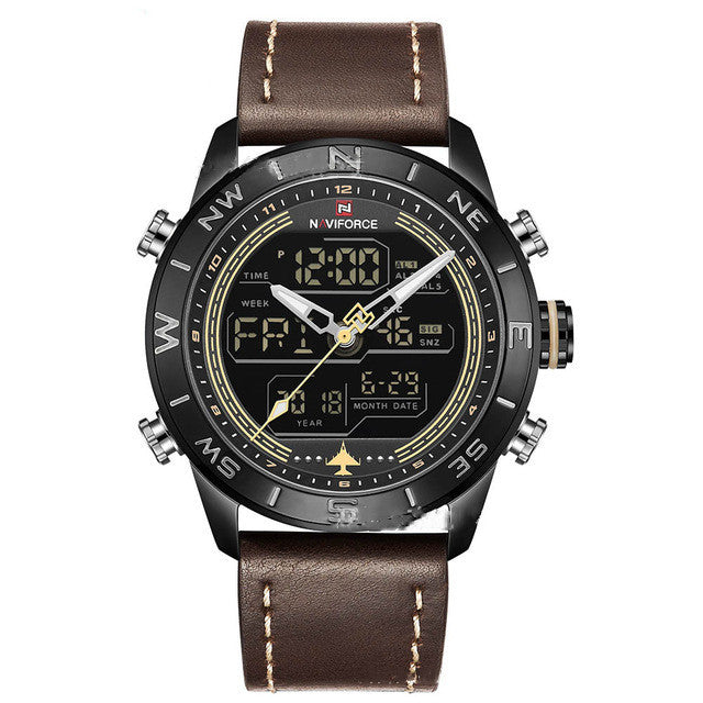 NAVIFORCE 9144 Fashion Gold Sport Watche