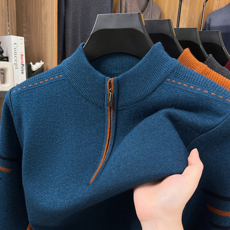 Men's Half-Turtleneck Wool Sweater