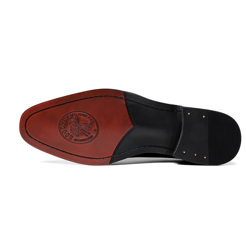 Business Carved Pointed Shoes for Men