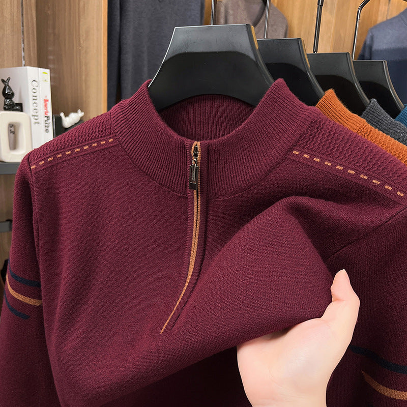 Men's Half-Turtleneck Wool Sweater