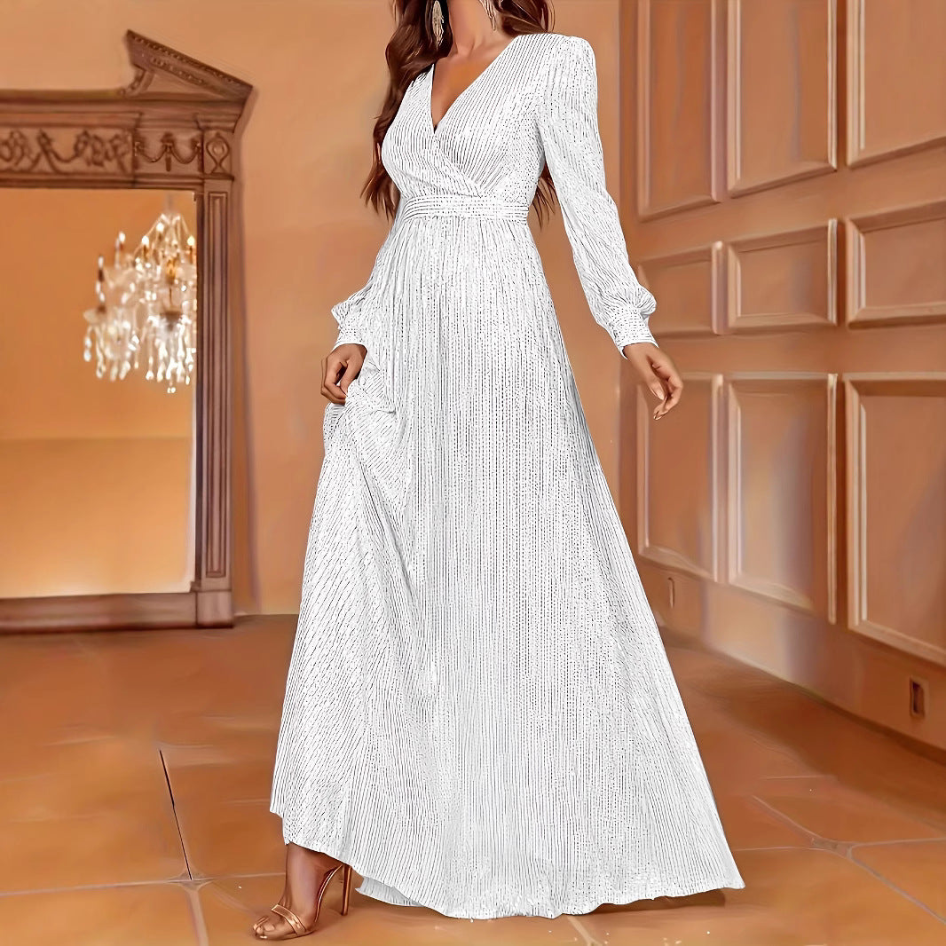 Elegant Dinner Sequined Evening Dress