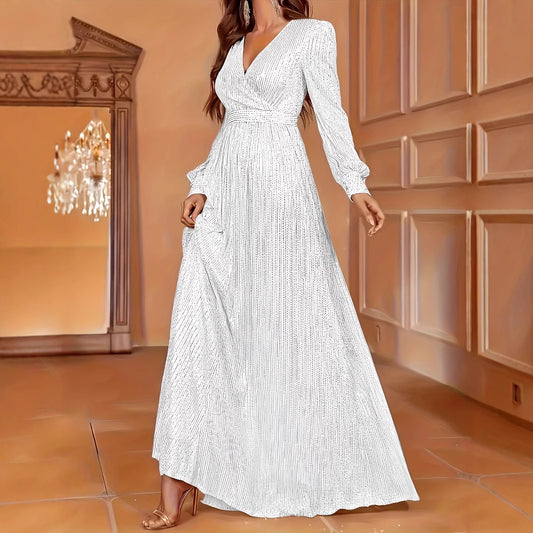 Elegant Dinner Sequined Evening Dress