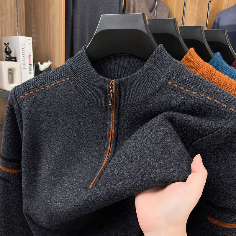 Men's Half-Turtleneck Wool Sweater